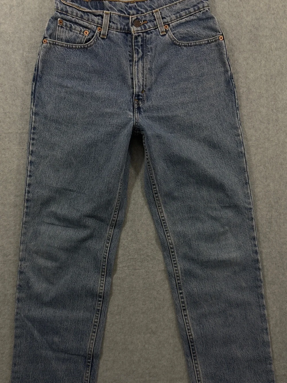 Vintage 90’s Levi's 512 Slim Fit Straight Leg Light Wash Blue Jeans Size 8 - Picture 2 of 7
